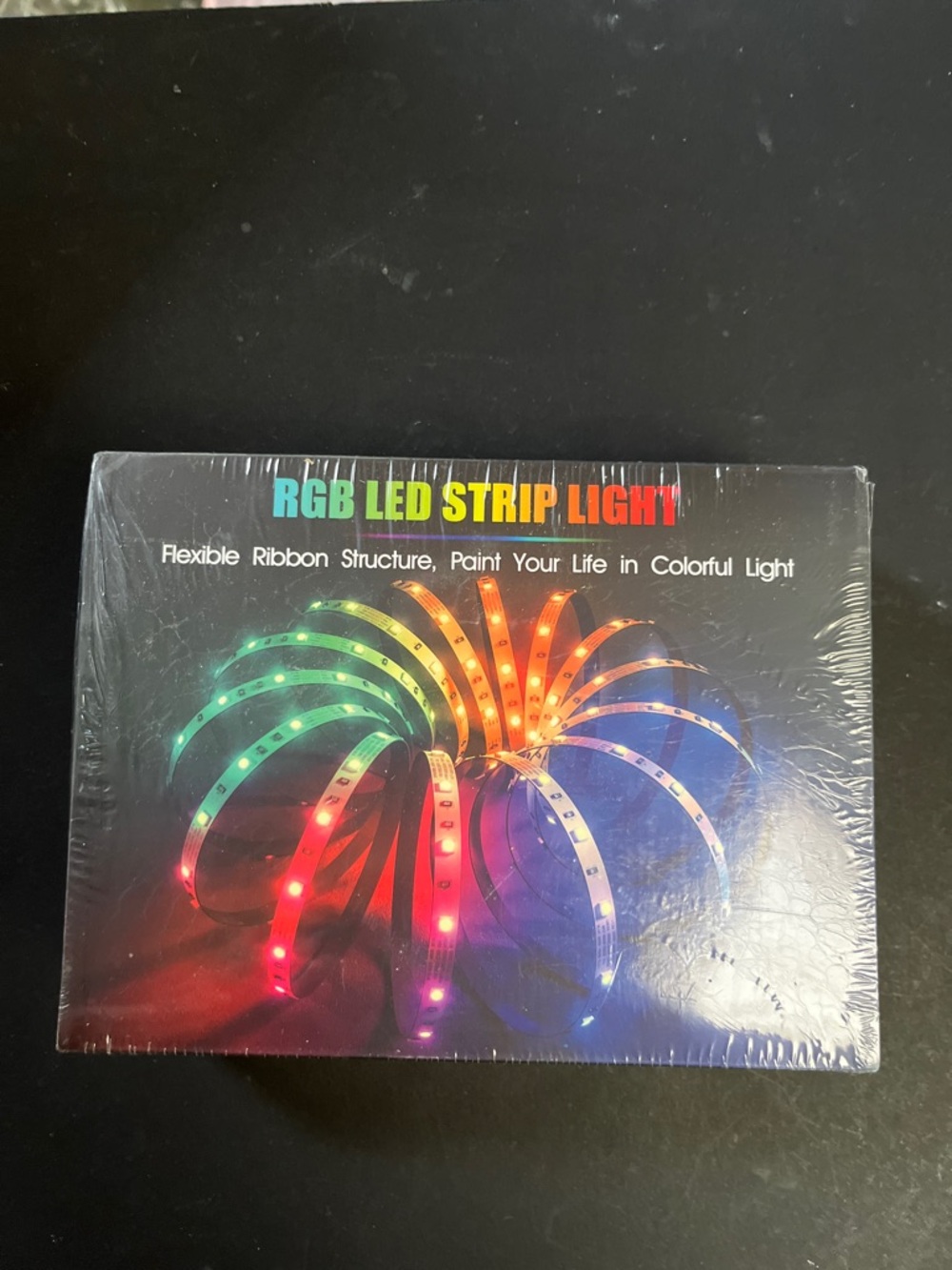 RGB LED Strip Light - Multicolor Flexible Party Lights (Black)  Bx 10